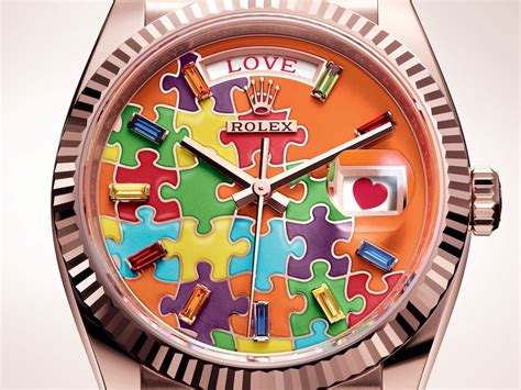 rolex toys|Rolex watches and colorful swatches.